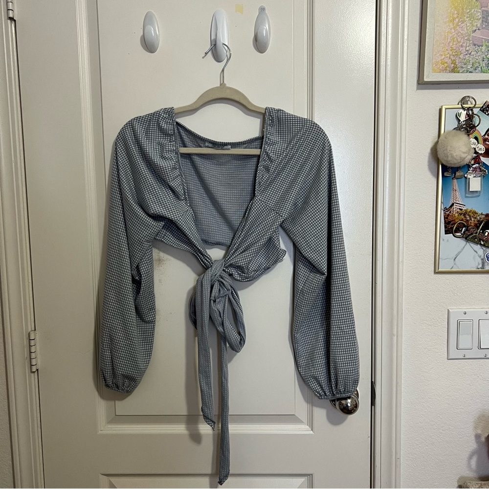 Zara Long Sleeve wrap top